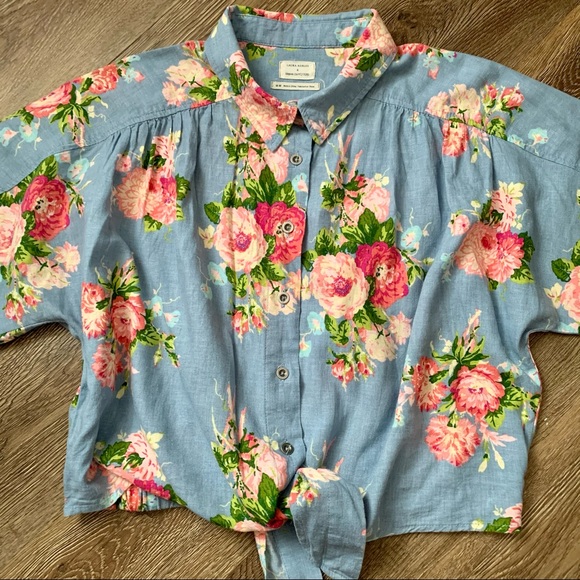 Awesome Floral Cropped Blouse!! - Picture 2 of 11